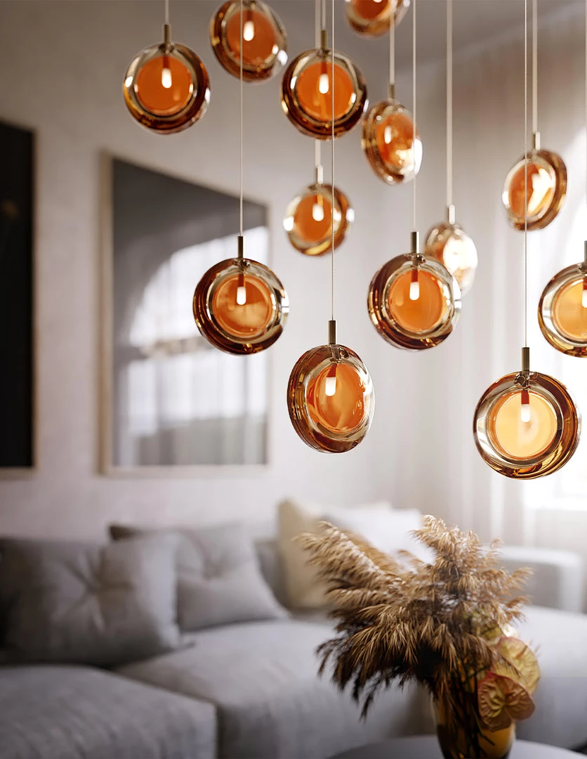 Vakkerlight Lens Glass Pendant Lamp