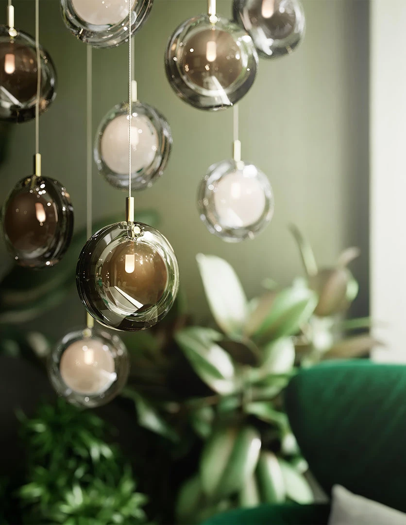 Vakkerlight Lens Glass Pendant Lamp