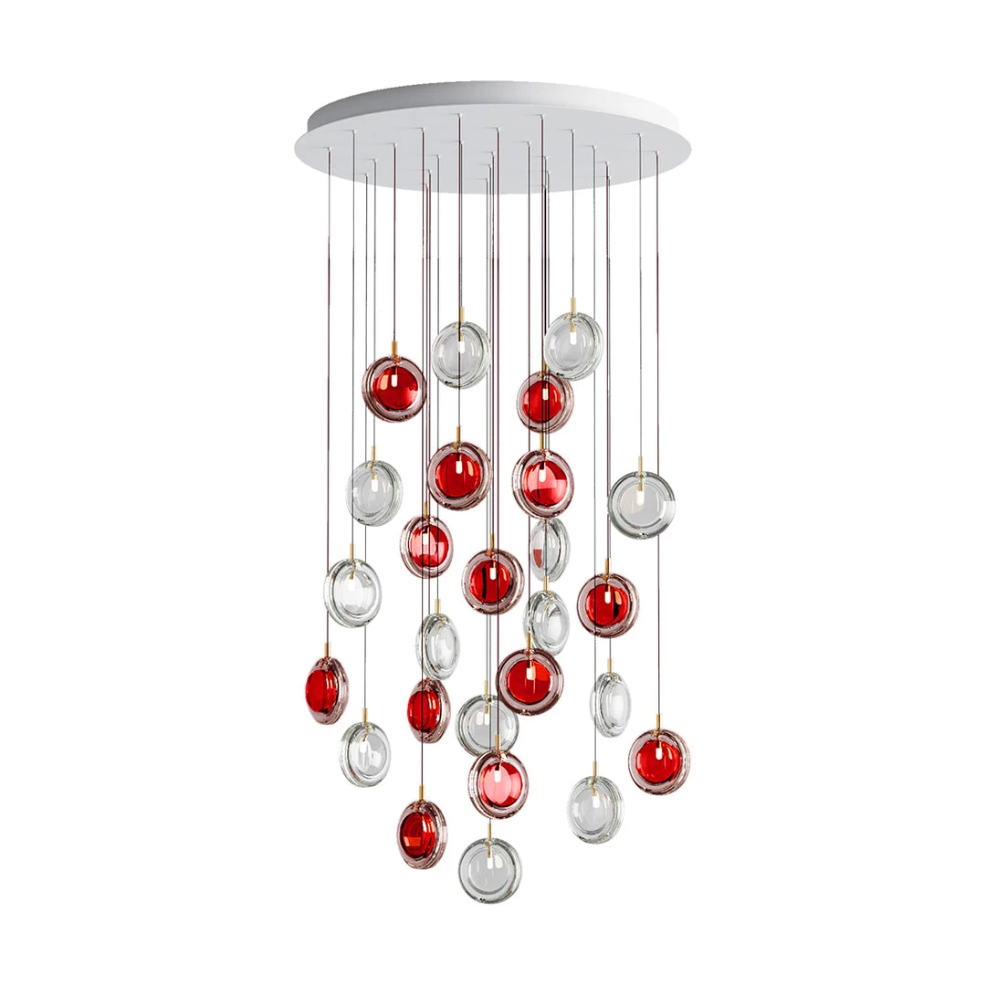 Vakkerlight Lens Glass Pendant Lamp