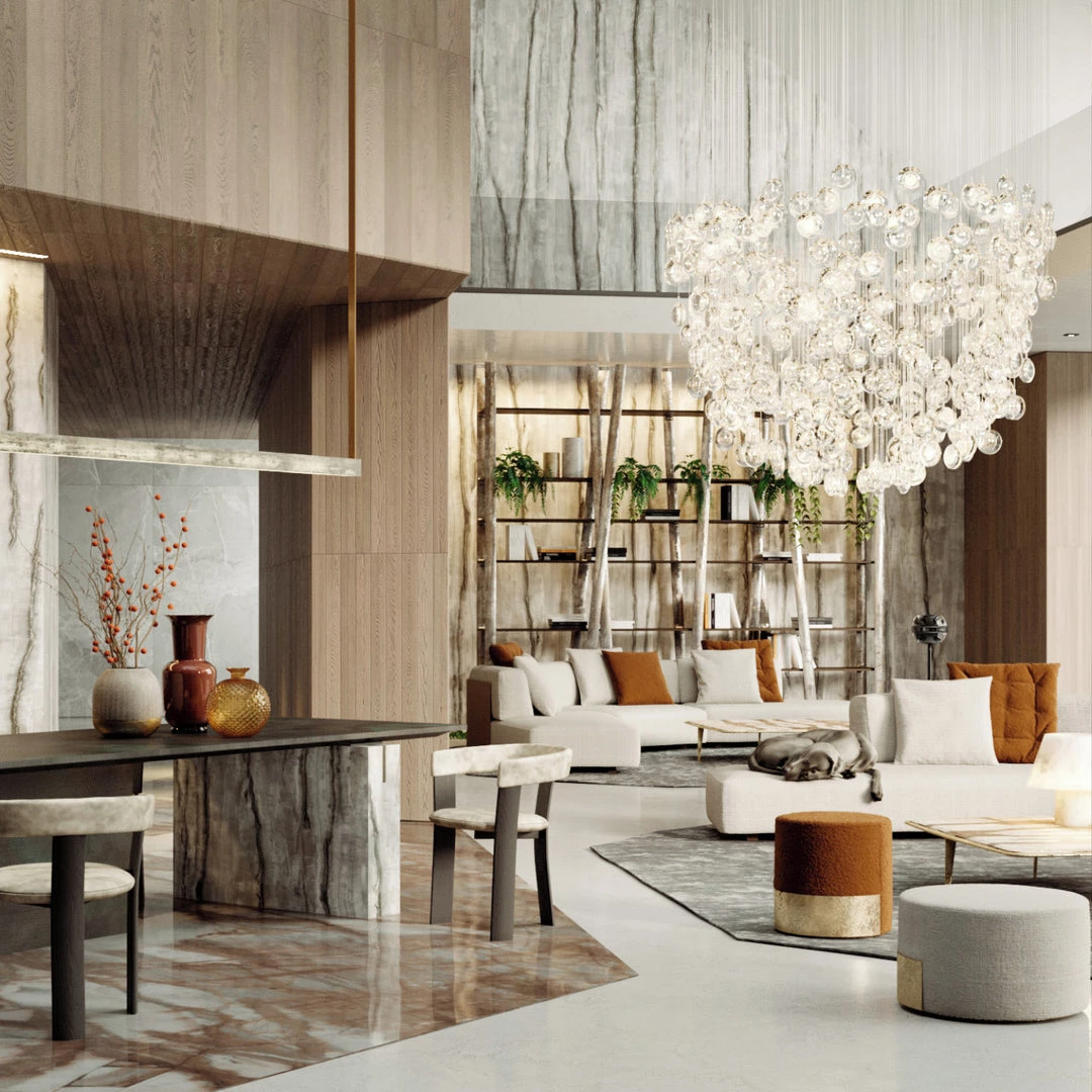 Vakkerlight Lens Glass Pendant Lamp