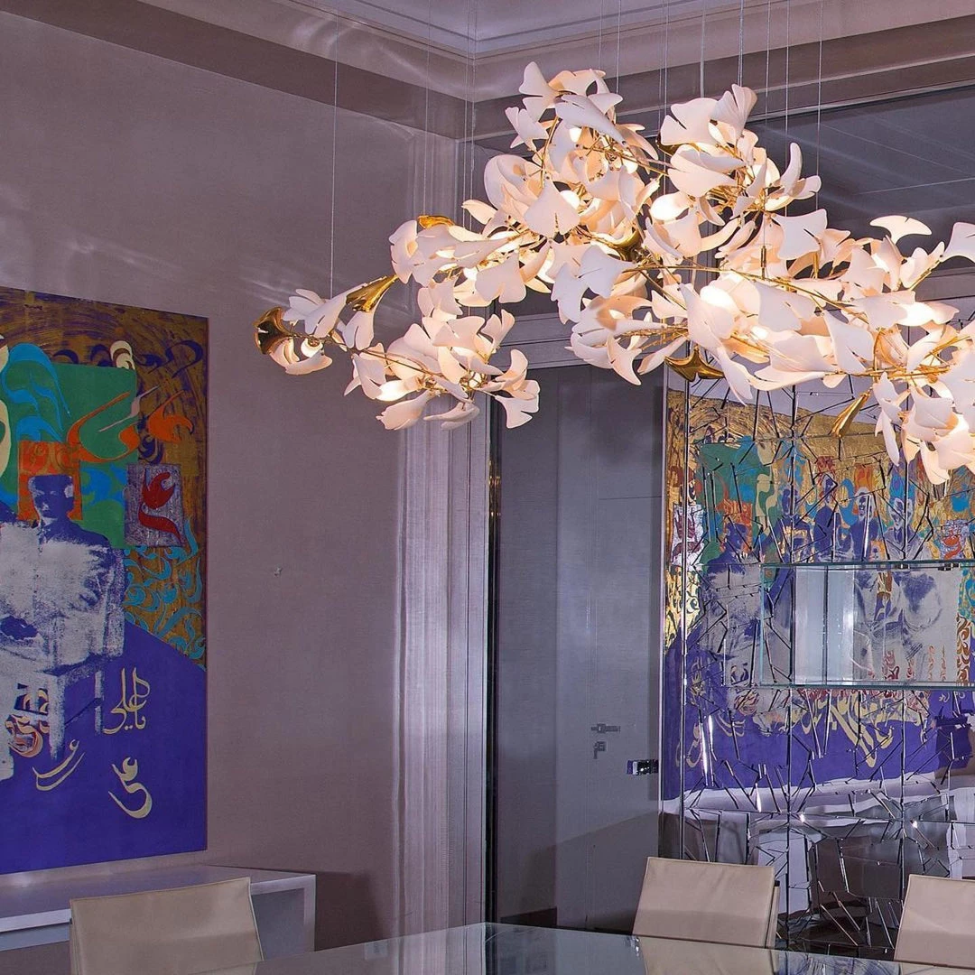 Vakkerlight Light Sculpture Gingko Chandelier G Chandeliers