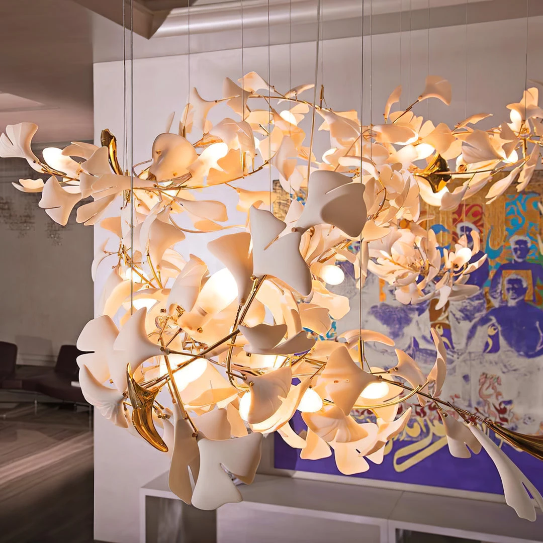 Vakkerlight Light Sculpture Gingko Chandelier G Chandeliers