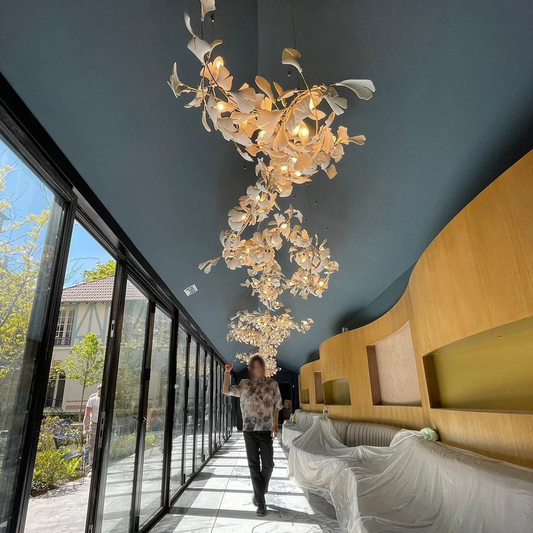Vakkerlight Light Sculpture Gingko Chandelier G Chandeliers