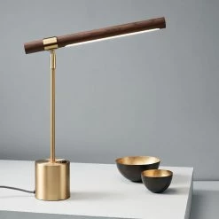 Vakkerlight Linear Wood LED Task Light Table Lamps