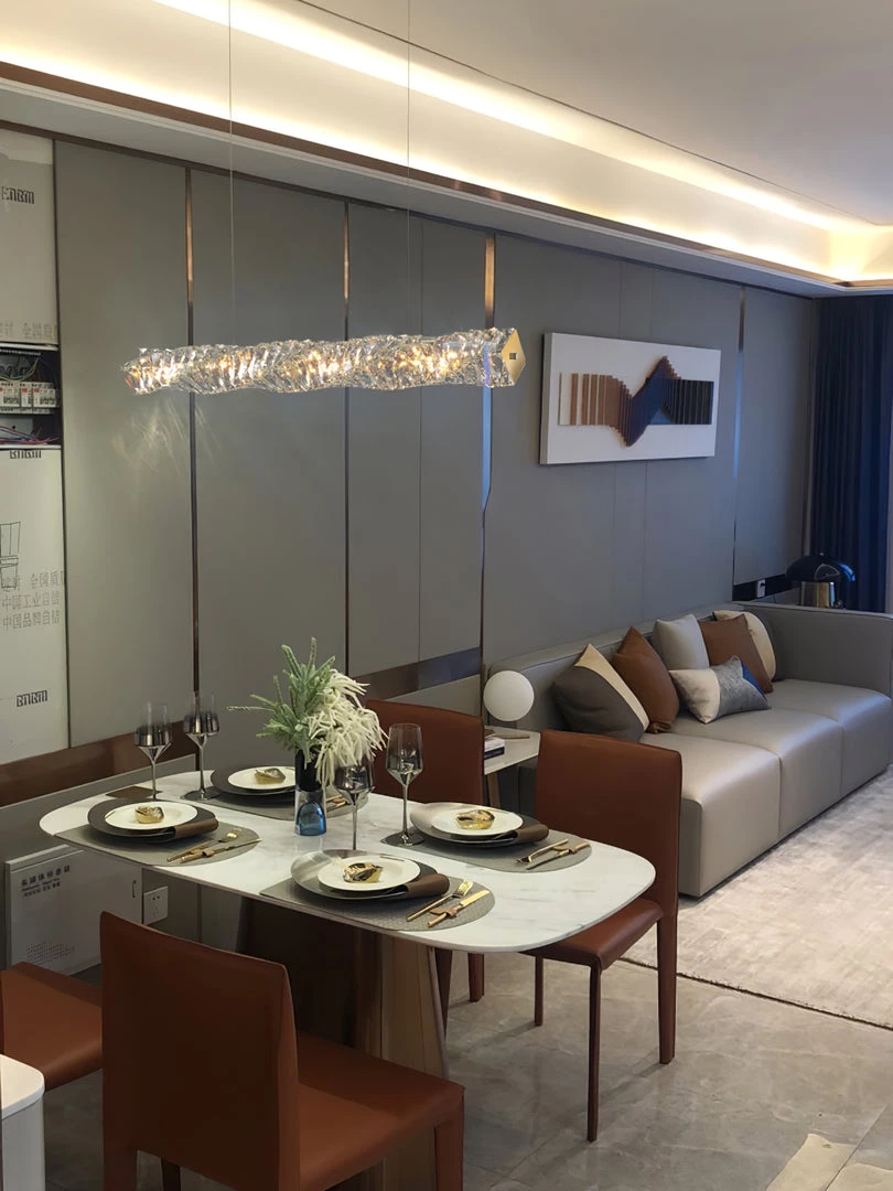 Vakkerlight Long Crystal Pendant Lamp