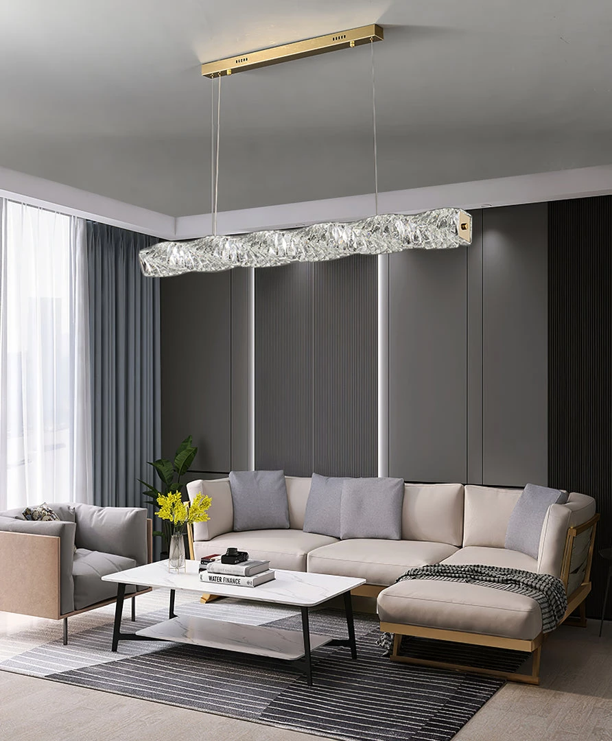 Vakkerlight Long Crystal Pendant Lamp