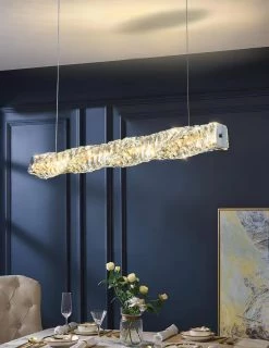 Vakkerlight Long Crystal Pendant Lamp
