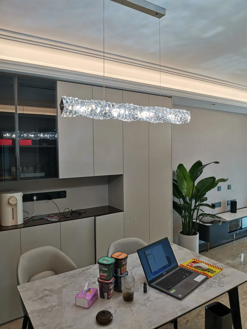 Vakkerlight Long Crystal Pendant Lamp