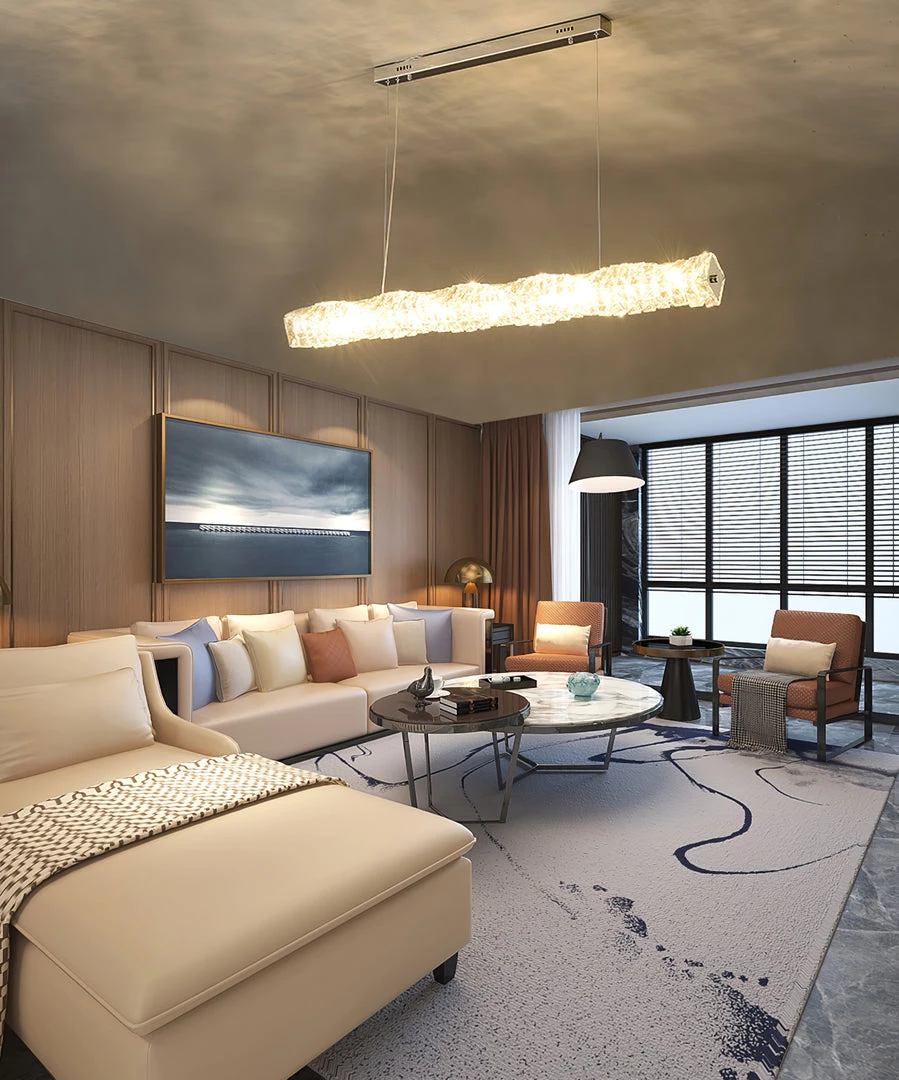 Vakkerlight Long Crystal Pendant Lamp