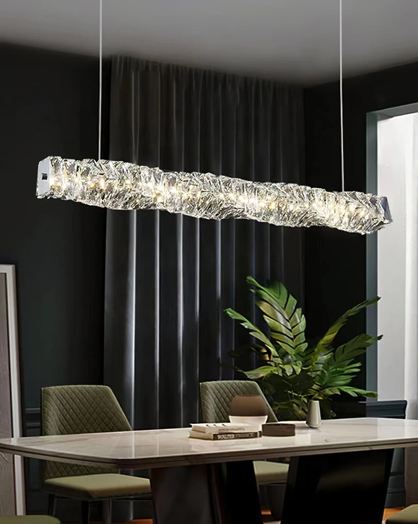 Vakkerlight Long Crystal Pendant Lamp