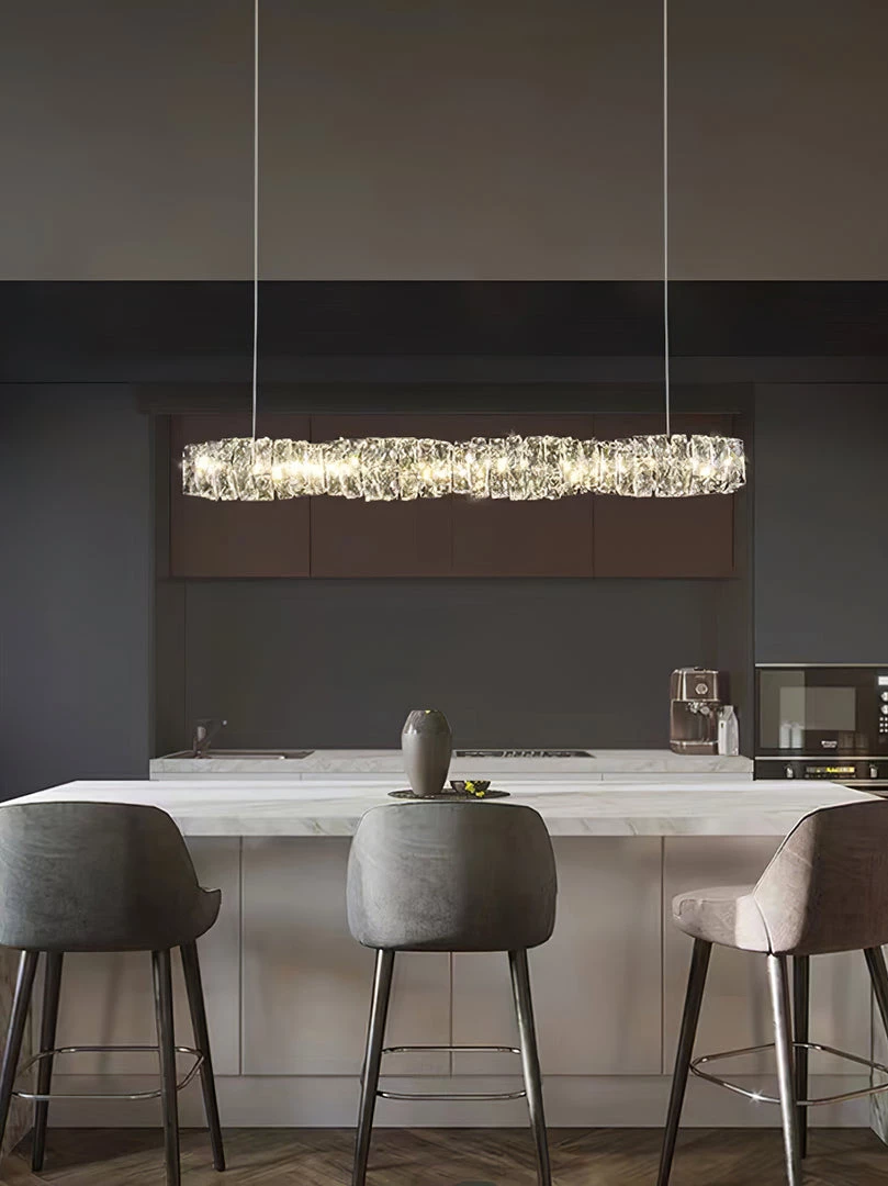 Vakkerlight Long Crystal Pendant Lamp