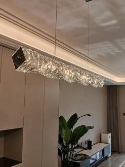 Vakkerlight Long Crystal Pendant Lamp
