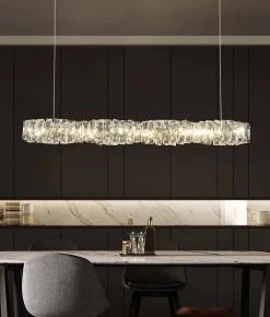 Vakkerlight Long Crystal Pendant Lamp