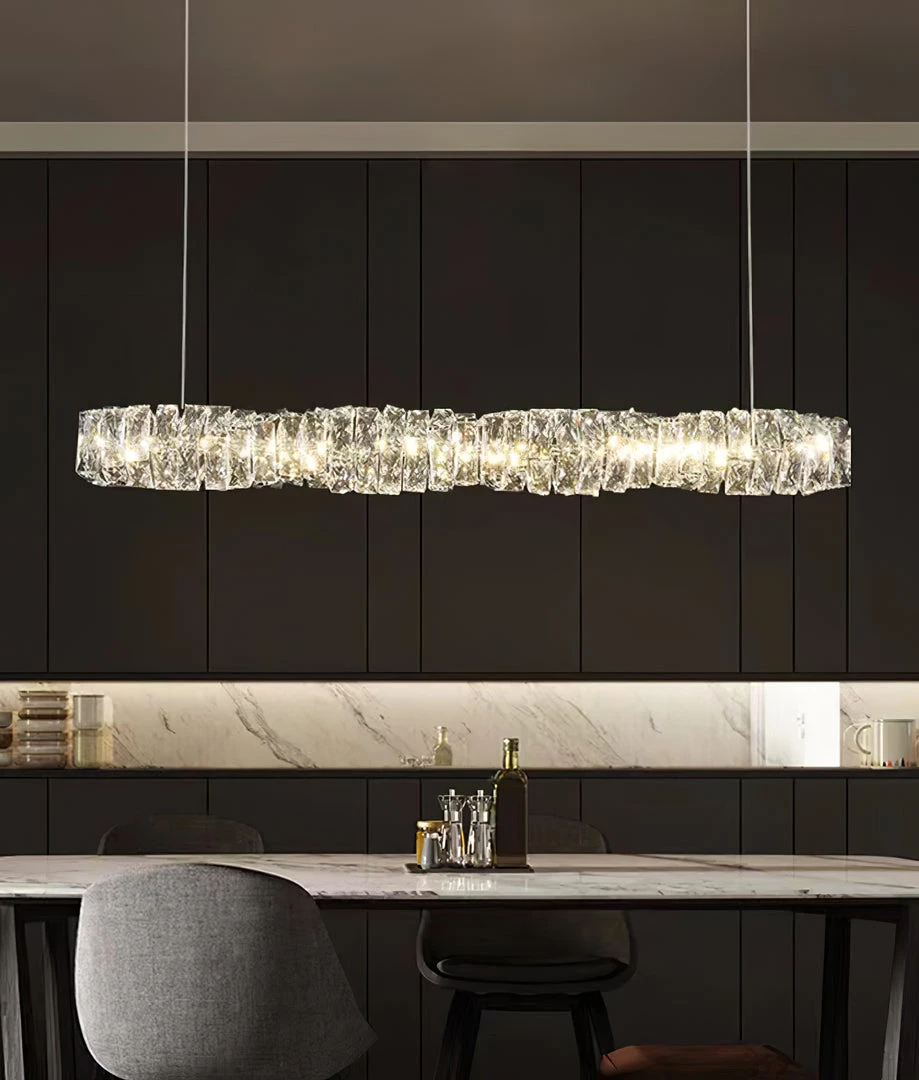 Vakkerlight Long Crystal Pendant Lamp