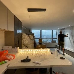 Vakkerlight Long Crystal Pendant Lamp