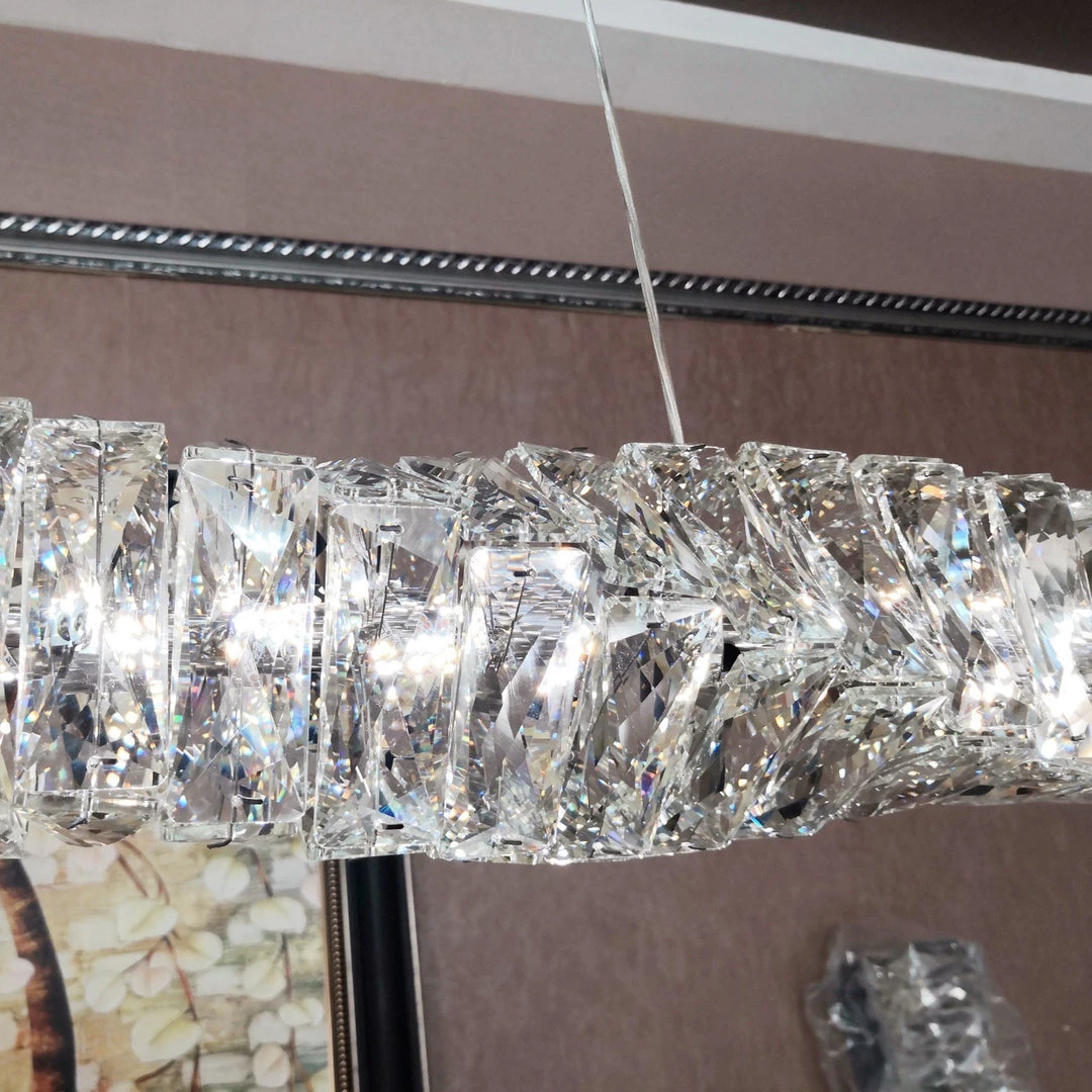Vakkerlight Long Crystal Pendant Lamp