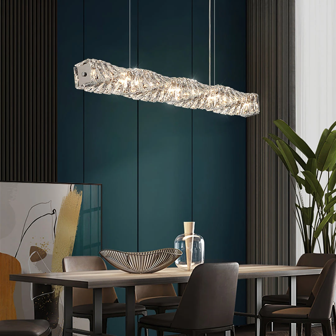 Vakkerlight Long Crystal Pendant Lamp