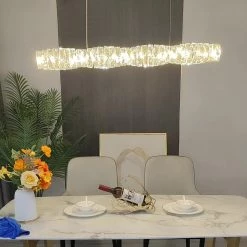 Vakkerlight Long Crystal Pendant Lamp