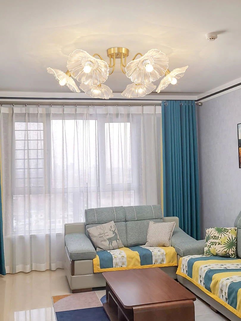 Vakkerlight Lotus Leaf Glass Ceiling Lamp