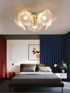 Vakkerlight Lotus Leaf Glass Ceiling Lamp