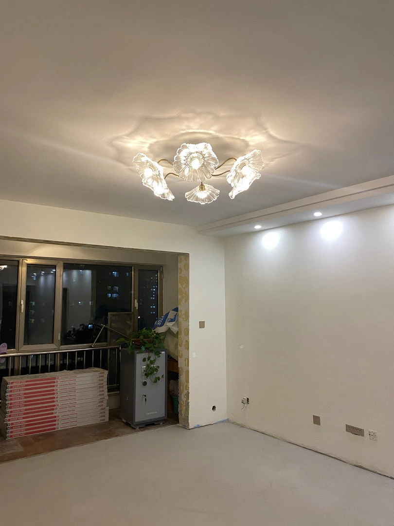 Vakkerlight Lotus Leaf Glass Ceiling Lamp