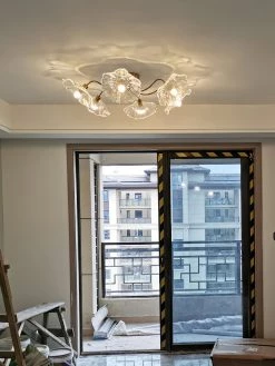 Vakkerlight Lotus Leaf Glass Ceiling Lamp