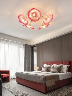 Vakkerlight Lotus Leaf Glass Ceiling Lamp