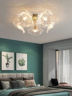 Vakkerlight Lotus Leaf Glass Ceiling Lamp