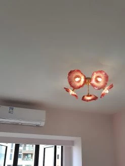 Vakkerlight Lotus Leaf Glass Ceiling Lamp