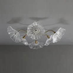 Vakkerlight Lotus Leaf Glass Ceiling Lamp