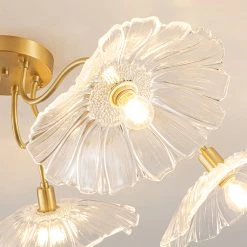 Vakkerlight Lotus Leaf Glass Ceiling Lamp