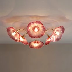 Vakkerlight Lotus Leaf Glass Ceiling Lamp