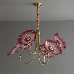 Vakkerlight Chandeliers Lotus Leaf Glass Chandelier