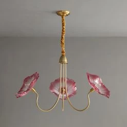 Vakkerlight Chandeliers Lotus Leaf Glass Chandelier