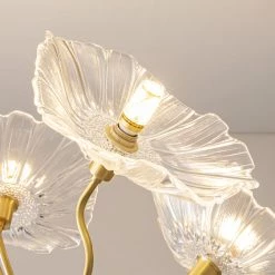 Vakkerlight Chandeliers Lotus Leaf Glass Chandelier