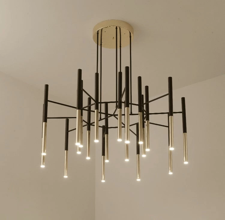 Vakkerlight Metal Tubular Chandelier Chandeliers