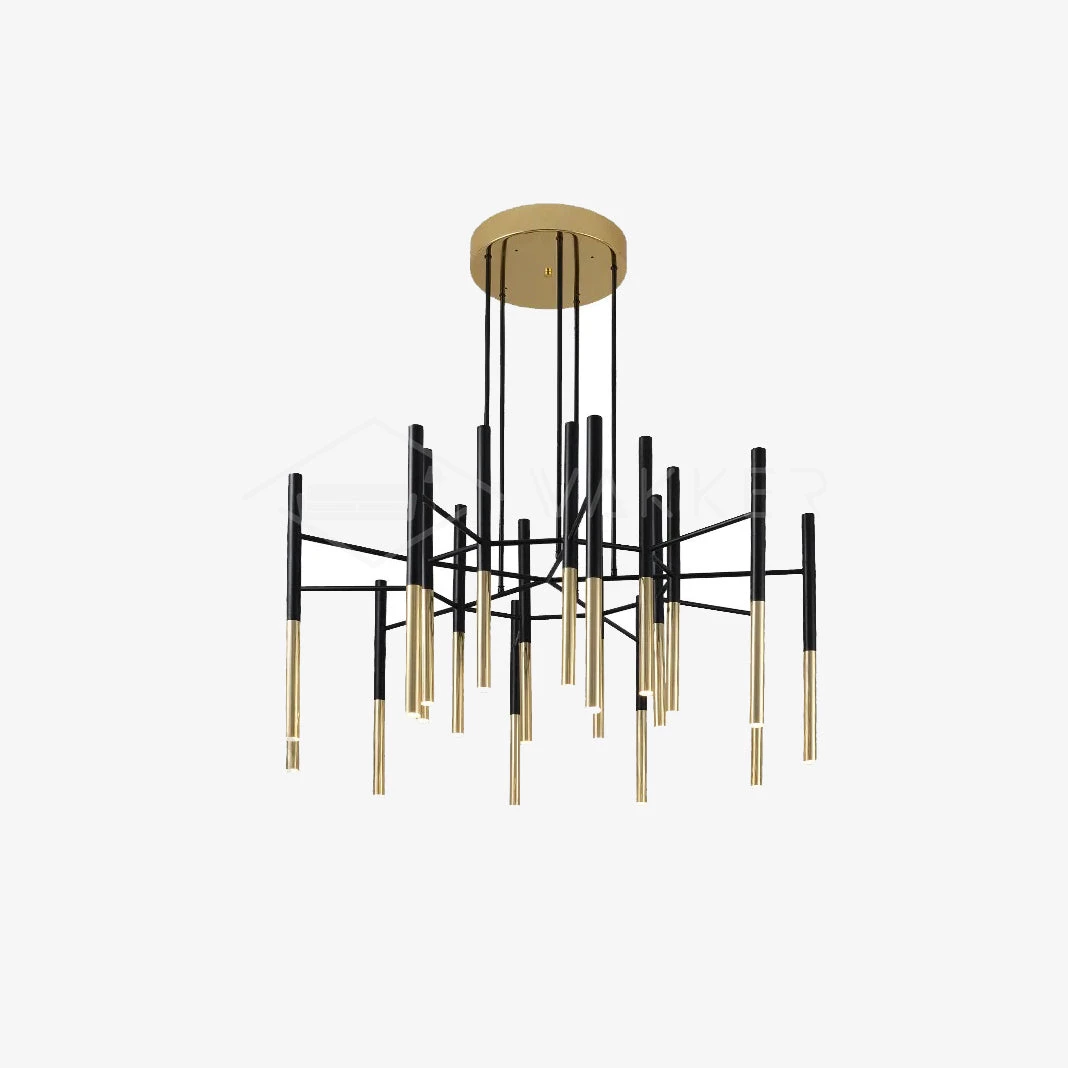 Vakkerlight Metal Tubular Chandelier Chandeliers