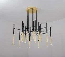 Vakkerlight Metal Tubular Chandelier Chandeliers