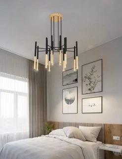Vakkerlight Metal Tubular Chandelier Chandeliers