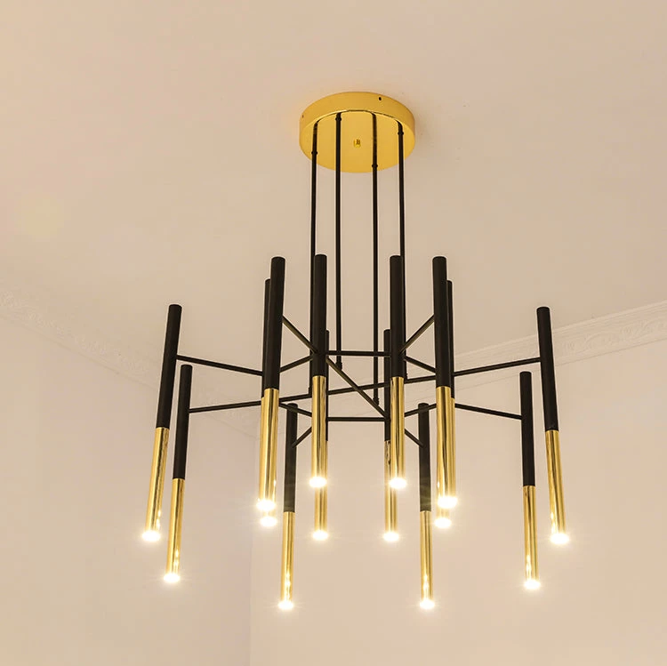 Vakkerlight Metal Tubular Chandelier Chandeliers