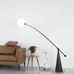 Vakkerlight All Rooms Opal Arc Floor Lamp