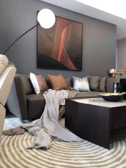 Vakkerlight All Rooms Opal Arc Floor Lamp