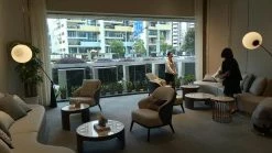 Vakkerlight All Rooms Opal Arc Floor Lamp