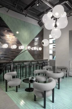 Vakkerlight All Rooms Opal Arc Floor Lamp