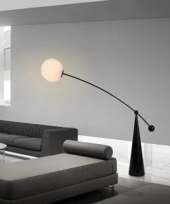 Vakkerlight All Rooms Opal Arc Floor Lamp