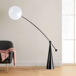 Vakkerlight All Rooms Opal Arc Floor Lamp