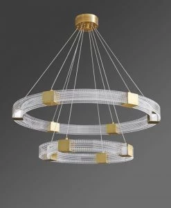 Vakkerlight Parallel Ring LED Chandelier