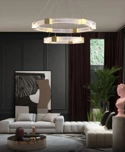 Vakkerlight Parallel Ring LED Chandelier