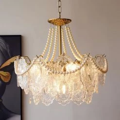 Vakkerlight Chandeliers Pearls Glass Chandelier
