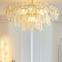 Vakkerlight Chandeliers Pearls Glass Chandelier